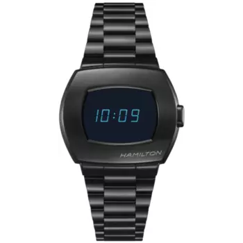 Hamilton PSR цифровые кварцевые черные стальные мужские часы H52404131