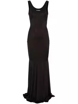 Han Kjbenhavn платье макси с логотипом, черный