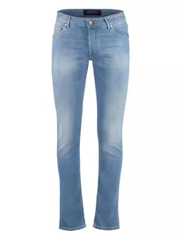 Hand Picked хлопковые джинсы, синий