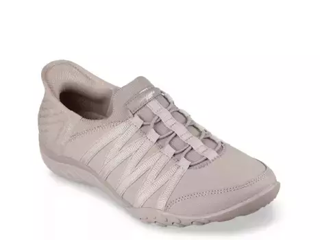 Hands Free Slip-Ins: Breathe Easy Roll-With-Me Слипоны Sneaker Skechers, Taupe