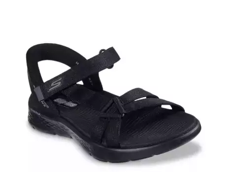 Hands Free Slip-Ins: Go Walk Flex SD Illuminate Sport Сандалии Skechers, Black