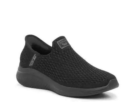 Hands Free Slip-Ins: Martha Stewart Ultra Flex 3.0 Слипоны Sneaker - женские Skechers, Black