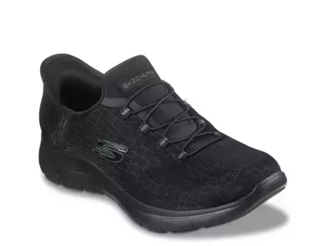 Hands Free Slip-Ins: Summit Classy Night Кроссовки- Women's Skechers, Black