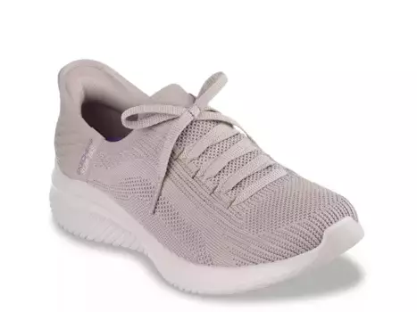 Hands Free Slip-Ins: Ultra Flex 3.0 Brilliant Path Кроссовки - женские Skechers, Taupe