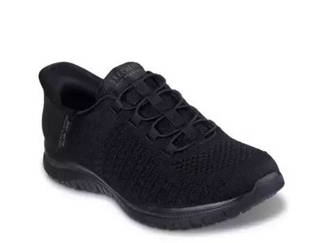 Hands Free Slip-Ins Work Virtue Valsea Work Кроссовки - женские Skechers, Black