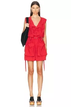 Ханелор Комбинезон Isabel Marant, цвет Scarlet Red