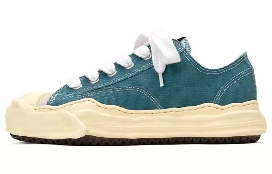 Hank Стильные кроссовки для скейтбординга унисекс с низким верхом синего цвета Mihara Yasuhiro