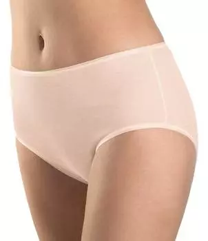 Hanro Хлопковые бесшовные полные трусы с высокой талией, белый