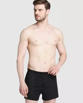 Hanro мужские трикотажные боксеры из шотландской пряжи черные Hanro, черный