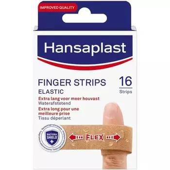 Hansaplast Эластичные текстильные пластыри для пальцев, 16 полосок