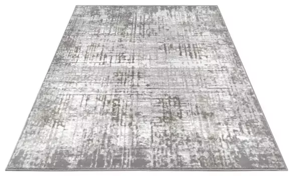 HANSE Домашний ковер "Абстракция", прямоугольный, износостойкий, простой в уходе, прочный, блестящий HANSE Home 160х235 см, кремовый/серый