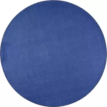 HANSE Домашний Ковер "Шаши", круглый, короткий ворс, однотонный, ковер, мягкий, столовая, детская, прихожая HANSE Home 200 см, синий