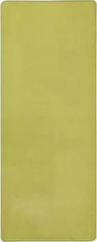 HANSE Домашняя дорожка "Fancy", прямоугольная, с коротким ворсом, мягкая, однотонная, для гостиной, спальни, столовой HANSE Home 80х200 см, зеленый