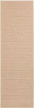 HANSE Home бегун "Природа, в помещении и на улице", прямоугольный, ковер, атмосферостойкий, для балкона, прихожей, гостиной, водонепроницаемый, имитация сизаля 80х450 см, бежевый