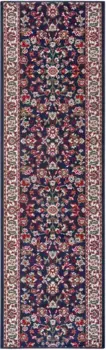 HANSE Home дорожка "Vintage", прямоугольная, ковровая дорожка, короткий ворс, ковер, винтаж, ретро, прихожая, спальня 80х500 см, цвет navy
