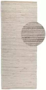 HANSE Home Ковер "Dhaka", прямоугольный, ручная работа, джут, шерсть, натуральный, гостиная, прихожая, классика, бохо 60х90 см, серый/коричневый