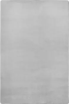HANSE Home Ковер "Fancy", прямоугольный, короткий ворс, мягкий, однотонный, сшитый, гостиная, спальня, столовая 160х240 см, серый