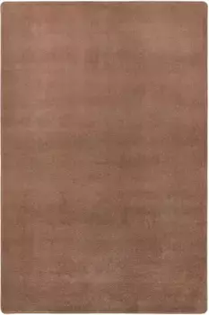 HANSE Home Ковер "Fancy", прямоугольный, короткий ворс, мягкий, однотонный, сшитый, гостиная, спальня, столовая 80х150 см, коричневый