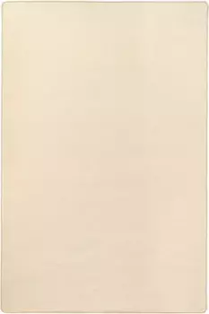 HANSE Home Ковер "Fancy", прямоугольный, короткий ворс, мягкий, однотонный, сшитый, гостиная, спальня, столовая 133х195 см, бежевый