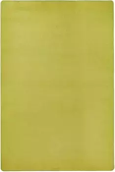 HANSE Home Ковер "Fancy", прямоугольный, короткий ворс, мягкий, однотонный, сшитый, гостиная, спальня, столовая 100х150 см, зеленый