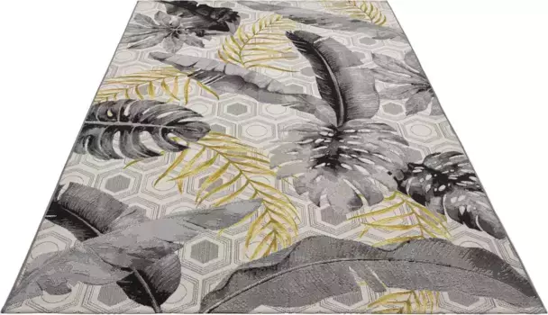 HANSE Home уличный ковер "Gold Leaves", прямоугольный, для дома и улицы, ковер, устойчивый к атмосферным воздействиям, балкон, сад, гостиная 200х285 см, цвет bunt