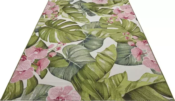 HANSE Home уличный ковер "Тропический", прямоугольный, для дома и улицы, ковер, устойчивый к атмосферным воздействиям, для балкона, сада, гостиной 240х340 см, цвет bunt