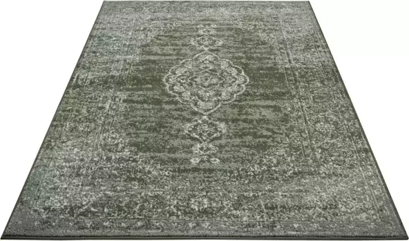 HANSE Ковер для дома "Meridional", прямоугольный, восточный, восточный, короткий ворс, гостиная, спальня, винтаж HANSE Home 120х170 см, зеленый