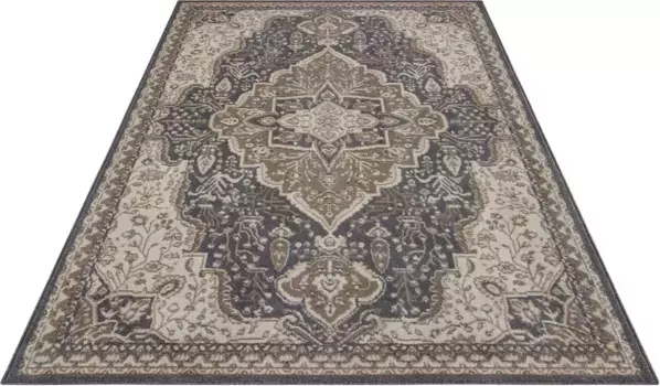 HANSE Ковер для дома "Orken", прямоугольный, короткий ворс, мягкий, восточный, винтажный, гостиная, спальня, столовая HANSE Home 160х235 см, черно-коричневый