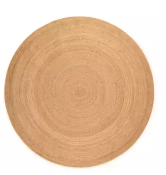 HANSE Ковер для дома "Рангпур Джут", круглый, ручная работа, джут, натуральный, гостиная, прихожая, классика, бохо, Сканди HANSE Home 100 см, цвет Gold