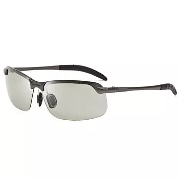 Haolebao, меняющие цвет поляризационные солнцезащитные очки, мужские дневные и ночные интеллектуальные светочувствительные солнцезащитные очки ночного видения из цинкового сплава