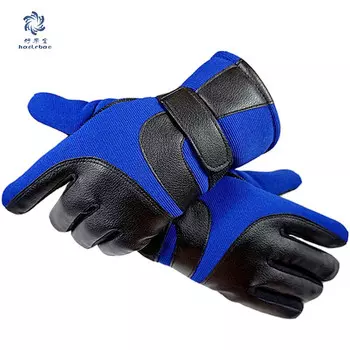 Haolebao синие спортивные нескользящие утолщенные теплые велосипедные перчатки с сенсорным экраном, велосипедные осенние и зимние мужские и женские аксессуары и оборудование для горных велосипедов