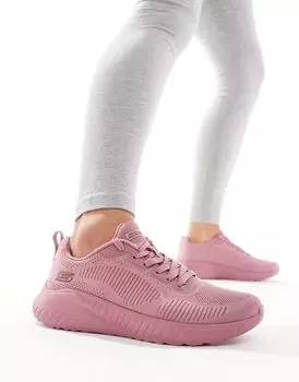 Хаос отряда Skechers Bob встретились в темно-розовых кроссовках