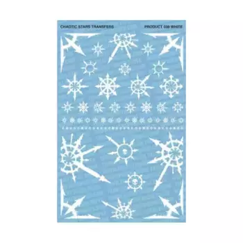 Хаотические звезды - белые, Decals - Evil/Chaotic