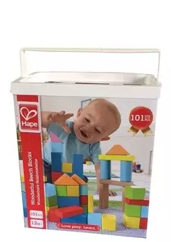 Hape, деревянные бруски в ведре