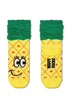 Happy Socks Детские носки с ананасом, желтый