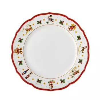Happy Wintertime Red тарелка плоская 27 см Hutschenreuther, бело-красный