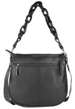 HARBOR 2-я сумка из кожи со съемным ремнем через плечо Harbour 2Nd, цвет Ash