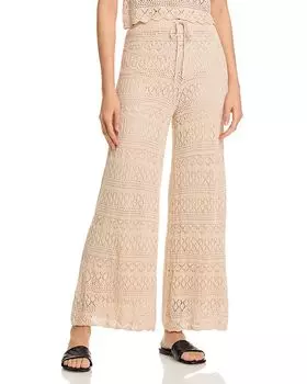 Харли Крючкотканые Брюки - Эксклюзив AQUA, слоновая кость/кремовый
