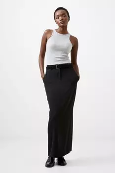 Harrie костюмная миди юбка French Connection, черный