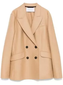 Harris Wharf London блейзер из прессованной шерсти, коричневый