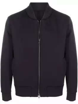 Harris Wharf London бомбер на молнии с карманами, синий