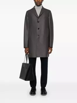 Harris Wharf London бушлат из вирджинской шерсти, серый