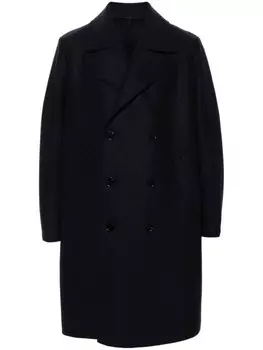 Harris Wharf London бушлат из вирджинской шерсти, синий