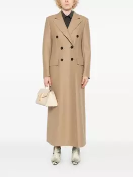 Harris Wharf London двубортное пальто из вирджинской шерсти, серый