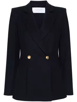 Harris Wharf London двубортный блейзер, синий