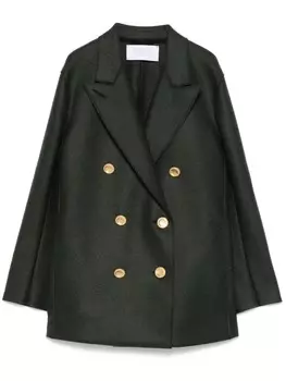 Harris Wharf London двубортный блейзер, зеленый