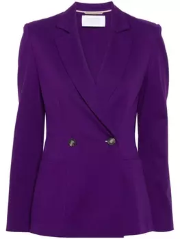 Harris Wharf London двубортный пиджак, фиолетовый
