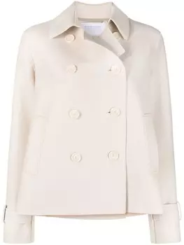 Harris Wharf London двубортный пиджак, нейтральный цвет