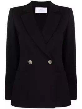 Harris Wharf London двубортный пиджак с заостренными лацканами, черный