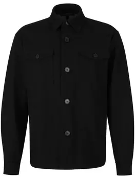 Harris Wharf London хлопковая куртка-рубашка, черный